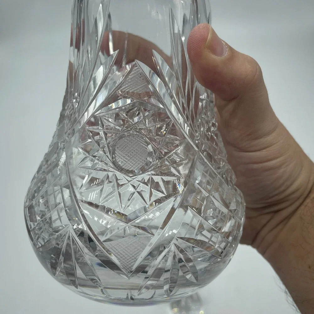 Crystal‎ Decanter with Stopper, Liquor Wine Scotch Bourbon, Barware 16.5